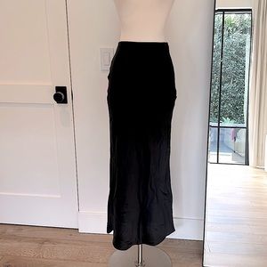 Black midi skirt